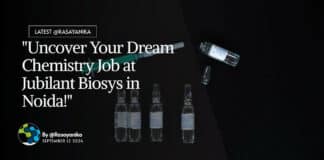 Freshers Chemistry Trainee Research Associate Job at Jubilant Biosys - Apply Online