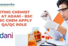 Chemist Job at Adani