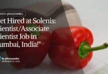Solensis Chemist Job Opening - Apply Online Now