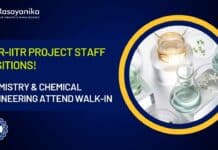 CSIR-IITR Project Staff Positions