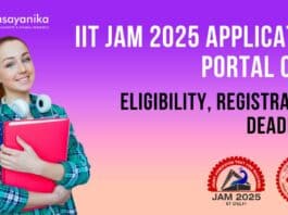 IIT JAM 2025 Application Portal