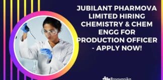 Jubilant Pharmova Limited Hiring