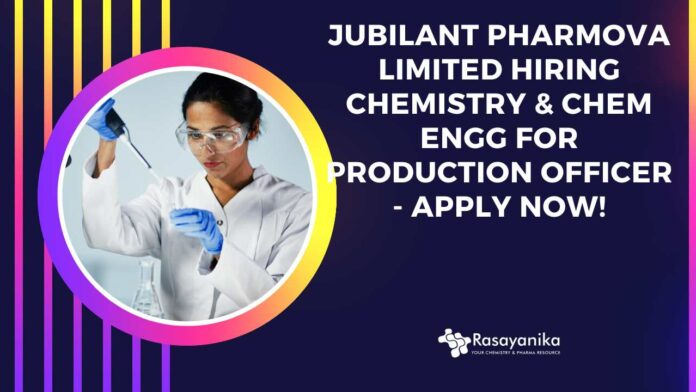 Jubilant Pharmova Limited Hiring