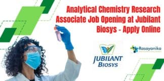 Analytical Chemistry Research Associate
