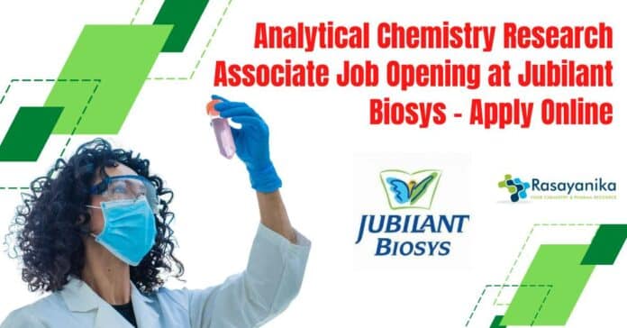 Analytical Chemistry Research Associate