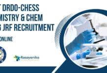 DRDO-CHESS JRF Recruitment