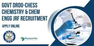 DRDO-CHESS JRF Recruitment