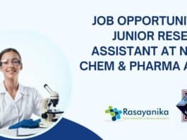 NIPER Research Assistant Jobs