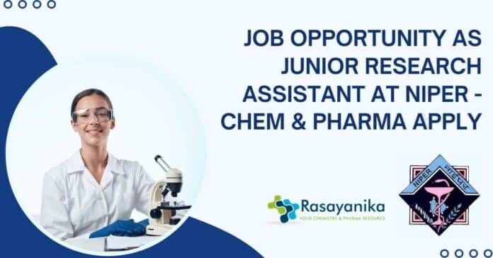 NIPER Research Assistant Jobs