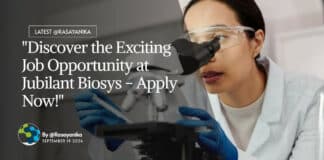 Jubilant Biosys PhD Organic Chemistry Research Scientist, Apply Now!