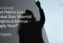 "Get Paid to Lead Global Raw Material Projects at Kenvue - Apply Now!"