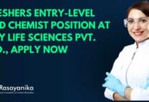 R&D Chemist Fresher Positions