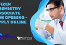 Pfizer Chemistry Associate Job Opening