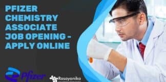 Pfizer Chemistry Associate Job Opening