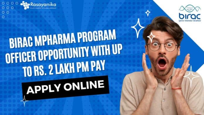 BIRAC Pharma Program Officer