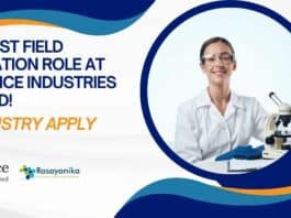 Chemist Field Operation Role