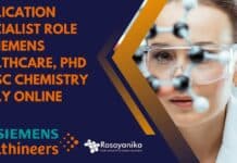 Application Specialist Role at Siemens