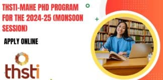 THSTI-MAHE PhD 2024-25 Admission