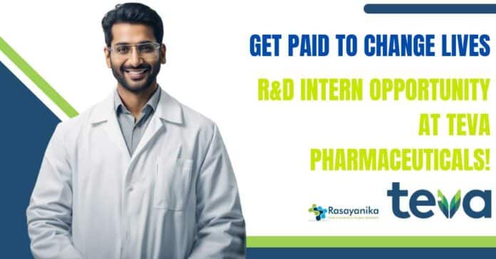 R&D Internship at Teva Pharma