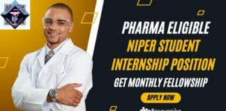 NIPER Student Internship Position