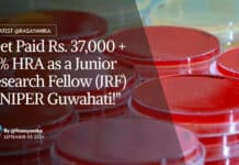 "Get Paid Rs. 37,000 + 18% HRA as a Junior Research Fellow (JRF) at NIPER Guwahati!"