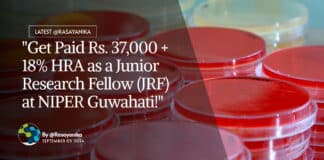 "Get Paid Rs. 37,000 + 18% HRA as a Junior Research Fellow (JRF) at NIPER Guwahati!"