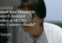 AICCRS Chemistry Research Assistant Job Opening - Apply Online