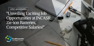 JNCASR Chemical Engineering Jobs - Apply Online
