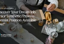 "Uncover Your Dream Job: Senior Synthetic/Process Chemist Position Available Now!"