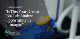 "Is This Your Dream Job? Lab Analyst Opportunity in Jamnagar!"
