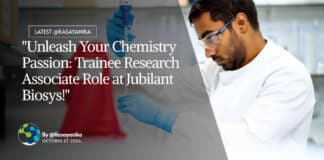 "Unleash Your Chemistry Passion: Trainee Research Associate Role at Jubilant Biosys!"