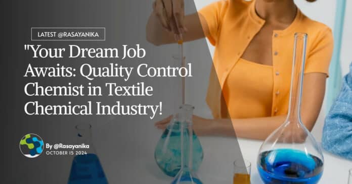 QC Chemist at Rohan Dyes & Intermediates Ltd - Apply Online