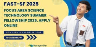 FAST-SF 2025 Focus Area Science Technology Summer Fellowship 2025, Apply Online