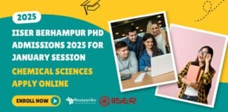 IISER Berhampur PhD 2025