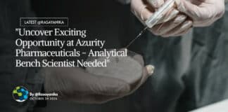 Azurity Pharmaceuticals Analytical Bench Scientist Role, Apply Online