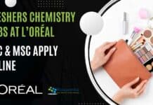 Freshers Chemistry Jobs L’Oréal
