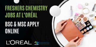 Freshers Chemistry Jobs L’Oréal