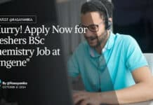 "Hurry! Apply Now for Freshers BSc Chemistry Job at Syngene"
