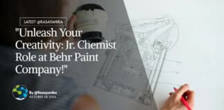 "Unleash Your Creativity: Jr. Chemist Role at Behr Paint Company!"