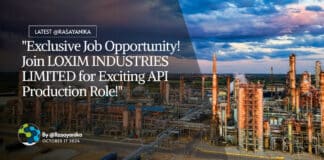 Loxim Industries Limited Hiring Chemical Engg & Chemistry For Executive Role