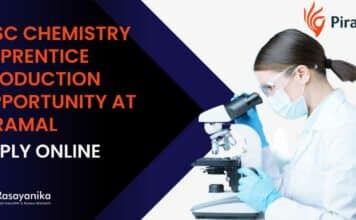 MSc Chemistry Apprentice Production Opportunity at Piramal – Apply Online MSc Chemistry Apprentice Production