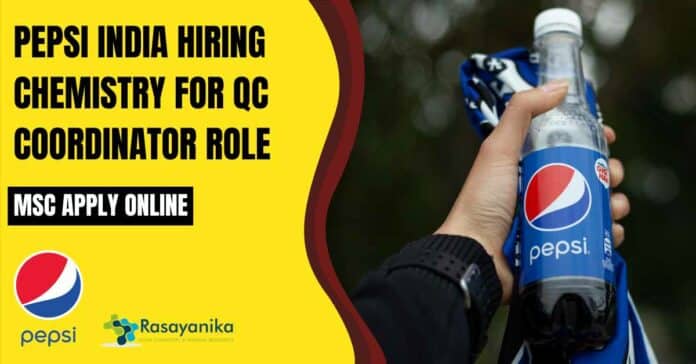 Pepsi India Chemistry QC Job