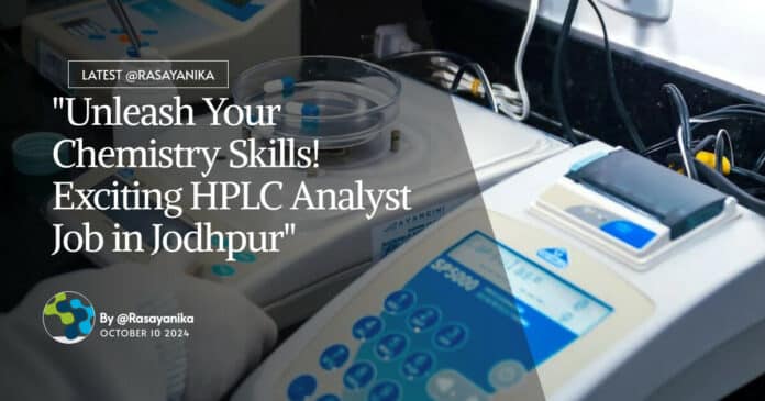 HPLC Analyst Job at Cultivator Phyto Lab, MSc Chemistry Apply