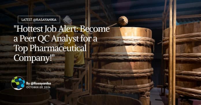 "Hottest Job Alert: Become a Peer QC Analyst for a Top Pharmaceutical Company!"