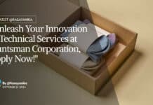 "Unleash Your Innovation in Technical Services at Huntsman Corporation, Apply Now!"