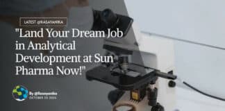 "Land Your Dream Job in Analytical Development at Sun Pharma Now!"