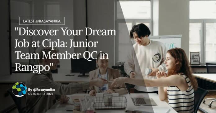 BPharma Cipla QC Job Opening - Apply Online