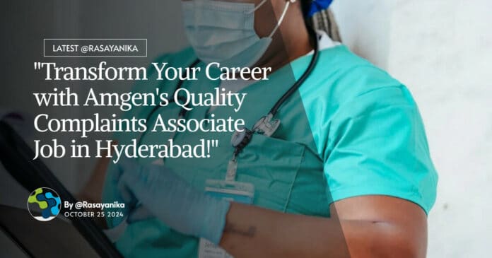 Freshers Jobs at Amgen - BSc Chemical Engineering Apply For Associate Role