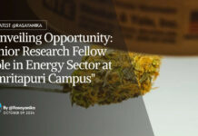 Chemistry Junior Research Fellow Role at Amrita Vishwa Vidyapeetham