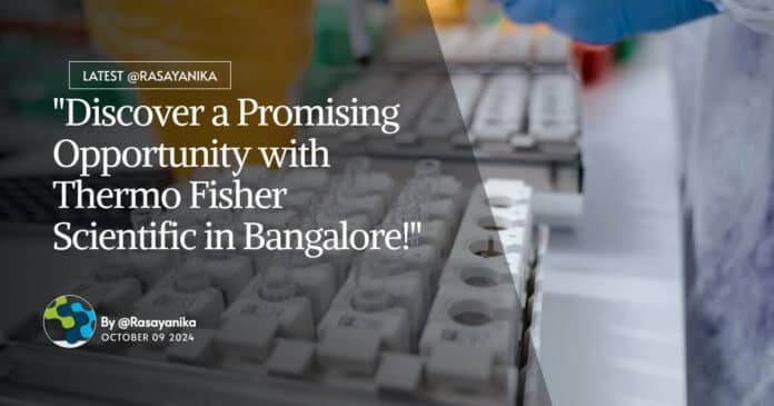 BSc Chemistry Job Thermo Fisher Scientific - Apply For Technician Role
